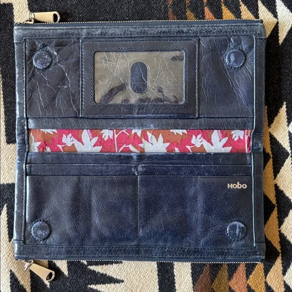 Hobo Navy Leather Wallet - Picture 3 of 4